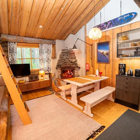 Slopeside Luppo - Private Sauna, Ski 100M - Valkea Homes Pyhätunturi