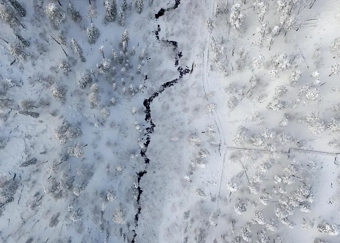 Slopeside Luppo - Original Log Cabin, Sauna, 100m Pyhätunturi