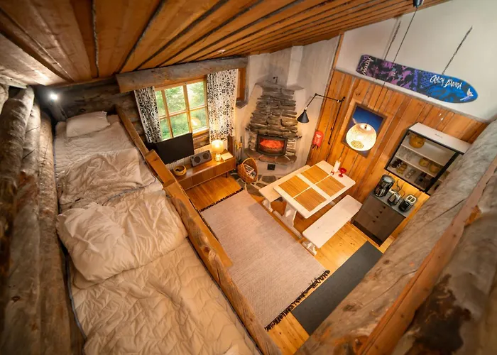 Slopeside Luppo - Original Log Cabin, Sauna, 100m * Pyhätunturi